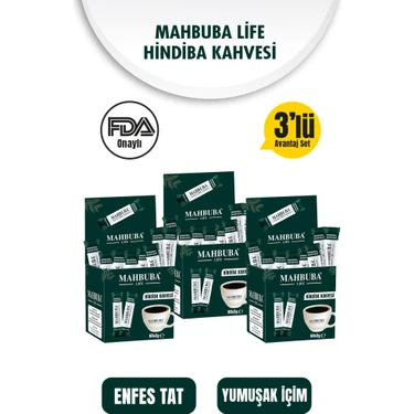 Mahbuba Life Hindiba Kahvesi 3x 120gr ( 3 Aylık Kullanım