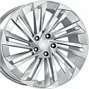 RC 18 Inç 5X112 Superb Octavia Golf Jetta Caddy Passat Uyumlu Gümüş Jant Modeli (4
