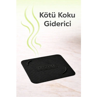 Ozzen Siyah Kötü Koku ve Böcek Önleyici Silikon Mat Banyo Mutfak Lavabo Balkon Gider Tıpası