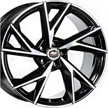 RC 20 Inç 5X112 A5 A6 Uyumlu Siyah Elmas Kesim Jant Modeli (4