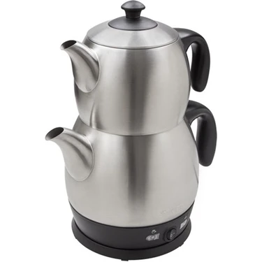 King P-315 Lea Çay Makinesi 1,2 L Demlik Kapasitesi Çelik Renkli Otomatik Kapanma