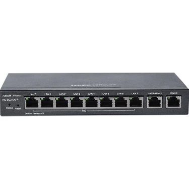 Ruijie-Reyee RG-EG210G-P 8 Port Poe+ 10-100-1000 Mbps Yönetilebilir Switch Çelik