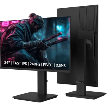 James Donkey Ravel R45 24'' 240Hz 0.5ms Fast IPS Fhd Pivot Gaming Monitör (Sıfır Ölü Piksel