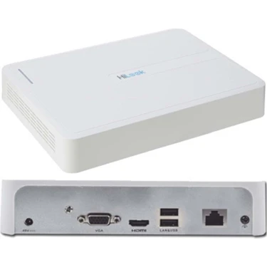 Kaia Life Hılook NVR-108H-D, 8kanal, 4mpix, H265+, 1 HDD Desteği, 1080P Kayıt, 60MBPS Bant