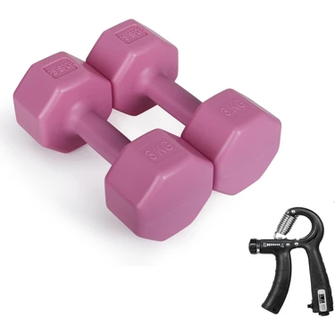 Besinistanbul Psspor 2 x 3 Pembe Renk Dambıl Set + Ayarlanabilir ve Sayaçlı El