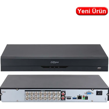 Kaia Life Dahua XVR5216AN-5M-I3, 16 Kanal, 5mpix H265+, 2 Hdd, 5in1 Dvr