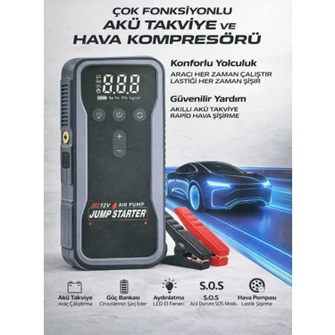 Serrehataşınabilir Çantalı 12000 Mah Akü Takviye Cihazı Fiyatı