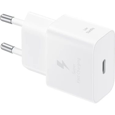 Samsung EP-T2510N Type-C 25W Süper Hızlı Şarj Cihazı Adaptörü Kablosuz Başlık Beyaz (Samsung
