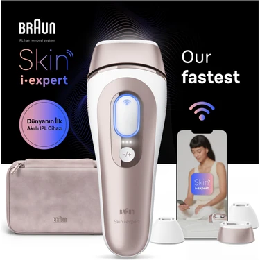 Braun IPL Skin i·expert, Evde Tüy Alma, APP, Çanta, Gillette Venus, 3 Başlık,