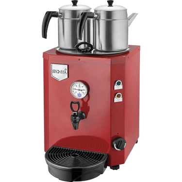 Remta 2 Demlikli 15 Lt Jumbo Çay Makinesi Kırmızı -
