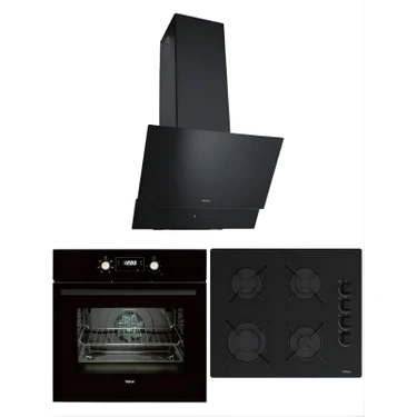 Teka Chef 5 Premium Siyah Ankastre Set (Atv 60.3 - Gbe 64002 - Hak 627