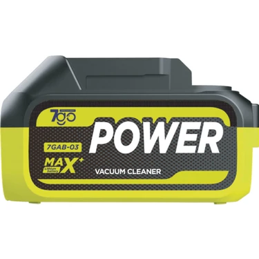 7go Yedek Batarya 18.5V 3.0AH Li-Ion – 55.5WH Max+ Power Kablosuz Araç Süpürgesi & Yıkama