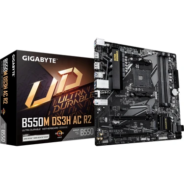 Gigabyte B550M DS3H Ac R2 Anakart 4733MHz DDR4 RAM Özellikleri ile Oyun ve Profesyonel Kullanım