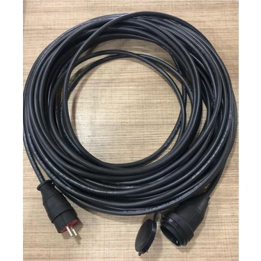 İNWATT Tekli Seyyar 30 Metre Uzatma Çim Biçme Makine Kablosu Kauçuklu