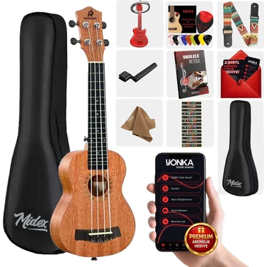 Rennes RD-26 Tenor Ukulele (Çanta Capo Askı Metod
