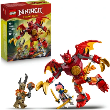 LEGO® NINJAGO® Kai’nin Ejderha Robotu Savaş Paketi 71851 - 6+ Yaş Çocuklar için Yaratıcı Oyuncak