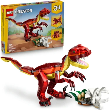 LEGO® Creator 3’ü 1 Arada Vahşi Dinozor 31379 – 8+ Yaş için Yaratıcı Oyuncak Yapım Seti (283