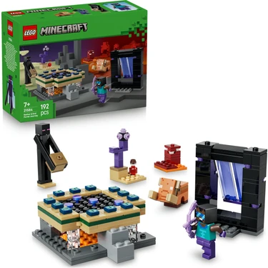 LEGO® Minecraft® Nether ve End Geçidi Yolculuğu 21584 - 7 Yaş ve Üzeri Çocuklar için Yaratıcı