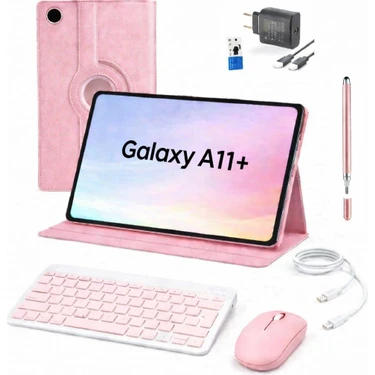 Samsung Galaxy Tab A11+ 6 GB 128 Tablet+Kılıf+Klavye+Mouse+Şarj Başlık+(Kalem