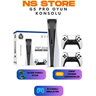 Ns Store Gs5 Pro Kablosuz Oyun Konsolu 30.000 Oyunlu 4K Görüntü Kalitesi ile