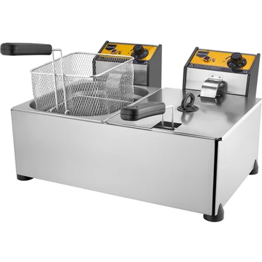 Remta Elektrikli Fritöz 5+5 Lt Ikili R93 Büfe Tipi Sanayi Tipi 5+5 Lt Elektrikli