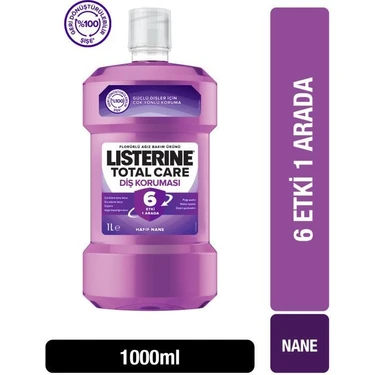 Listerine Total Care Diş Koruması 6 Etki 1 Arada Ağız Bakım Suyu 1000