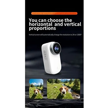 Pell 4K M10 Ultra Hd Wifi Aksiyon Kamerası - IP65 Su Geçirmez, Titreşim Önleyici ve Geniş