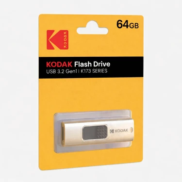 Kodak 64GB 3.2 Gen1 Elmas Desen Görünümlü Tak-Çalıştır USB Bellek