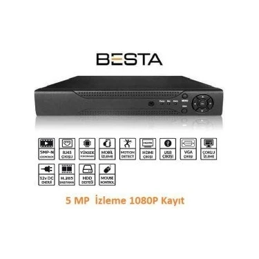 Sylar 8 Kanal 5mp P6 H265 Ahd Dvr Kayit Cihazı