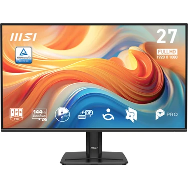 MSI 27 PRO MP272 E14C (FHD) 1920x1080 16:9 FLAT IPS 144Hz 1MS (MPRT) FREESYNC