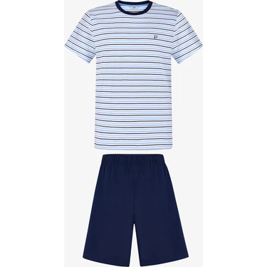 Penti Erkek Renkli Sail Line Şortlu Pijama