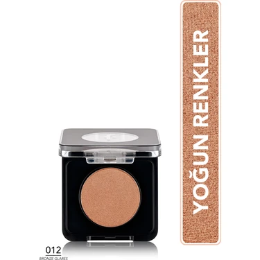 Flormar Mono Yüksek Pigmentli & Doğal Işıltılı Kompakt Göz Farı (012 Bronze Glares)