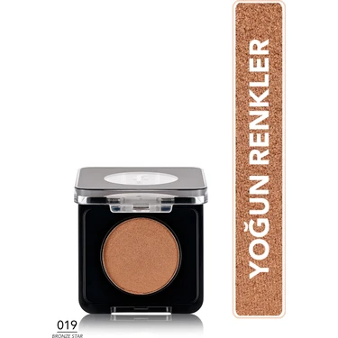Flormar Mono Yüksek Pigmentli & Doğal Işıltılı Kompakt Göz Farı (019 Bronze Star)