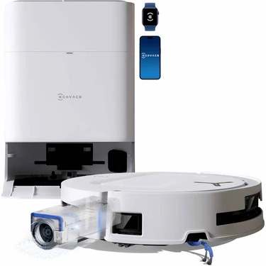 Ecovacs T80 Omni Robot Süpürge ve Paspas 20.000PA Zerotangle 3.0 75°c Sıcak Sulu Paspas
