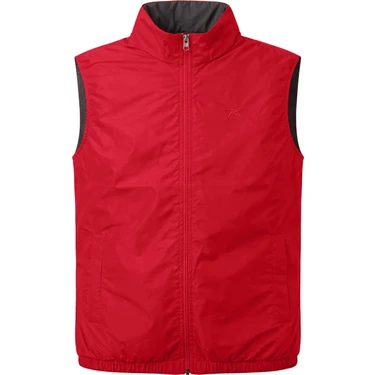 Raru Çift Taraflı Yelek Flux Kırmızı Renk XL Beden Outdoor Kullanımda Konfor