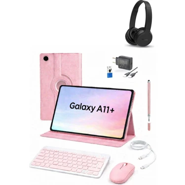 Samsung Galaxy Tab A11 Plus 11'' 6gb 128GB Tablet+Kılıf+Klavye+Mouse+Şarj Başlık+Kulaklık (Kalem