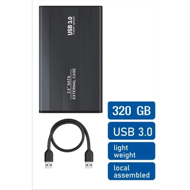 Hitachi 320 GB 2.5" USB 3.0 Taşınabilir
