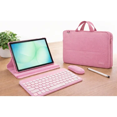 Galaxy Tab A11+ 8 GB Ram 256 GB 11'' Inç Tablet +PEMBE AKSESUAR SETİ ( Samsung Türkiye