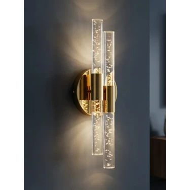 BHBACKHOME BUBBLEFLUX DUBBLE ŞIK VE ZARİF MODERN LED DUVAR APLİK 31 CM SMALL GOLD