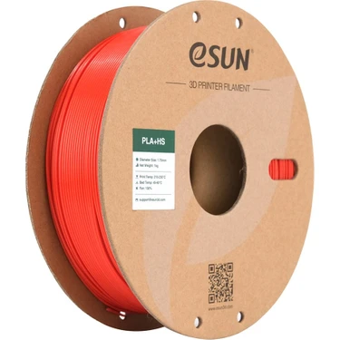 Esun Pla+Hs Kırmızı  Filament 1.75MM 1kg - Yüksek Hız Uyumlu