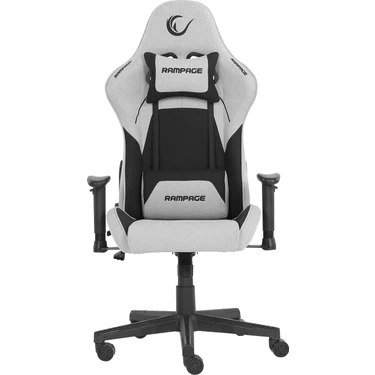 Rampage Üst Seviye Terletmez Kumaş Gri/siyah Gaming Oyuncu Koltuğu Peak KL-R26