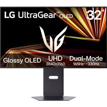 LG 32" Ultragear GX8 32GX850A-B 0,03 Ms (Gtg) UHD 165Hz - FHD 330Hz (Hdmı-Display) Dual-Mode OLED