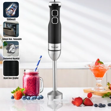 Rowenger 5000 Serisi Premium El Blender 1500WATT Paslanmaz Çelik Hand Blender Çubuk