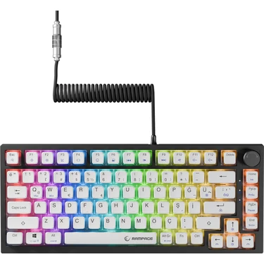 Rampage Zenith PRO V2 Siyah Hot Swap 8000 Hz Gateron Fiyatı