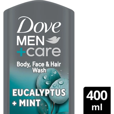 Dove Men +Care Duş Jeli Body, Face&hair Eucalyptus +Mint 400