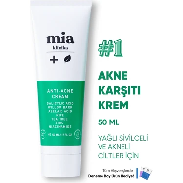 Mia Klinika Akneli Sivilceli ve Yağlı Ciltler İçin Bariyer Güçlendirici Nemlendirici