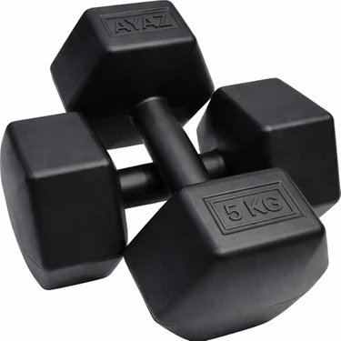 AYAZ SPORT 5 Kg X 2 Adet Toplam 10 Kg New Dambıl Seti, Dumbell