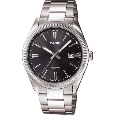 Casio MTP-1302D-1A1VDF Erkek Kol Saati Çelik Malzeme Suya Dayanıklı 50 m Siyah