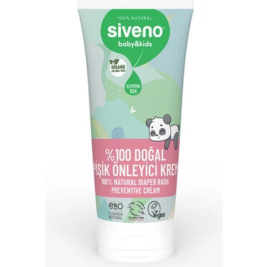 Siveno %100 Doğal Bebek Pişik Önleyici Jel Krem