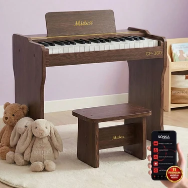 Midex CP-360C Çocuk Piyanosu Pilli 37